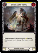 Blessing of Serenity (Yellow) [CRU042] (Crucible of War) 1st Edition Rainbow Foil 