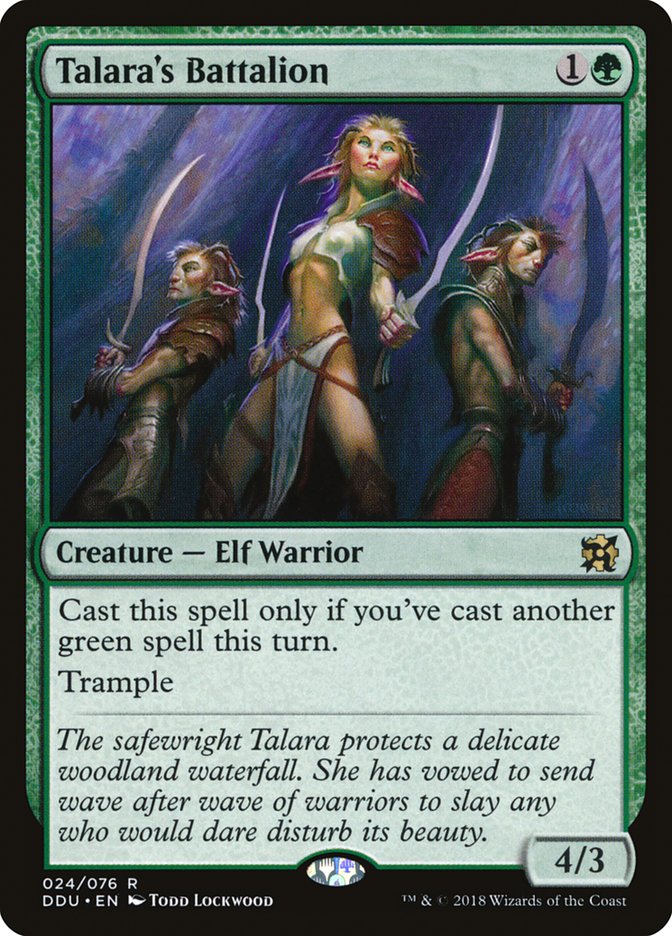 Talara's Battalion [Duel Decks: Elves vs. Inventors] 