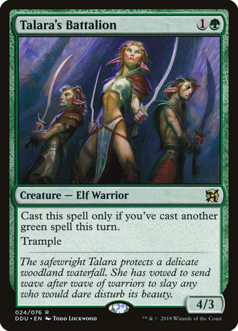 Talara's Battalion [Duel Decks: Elves vs. Inventors] 