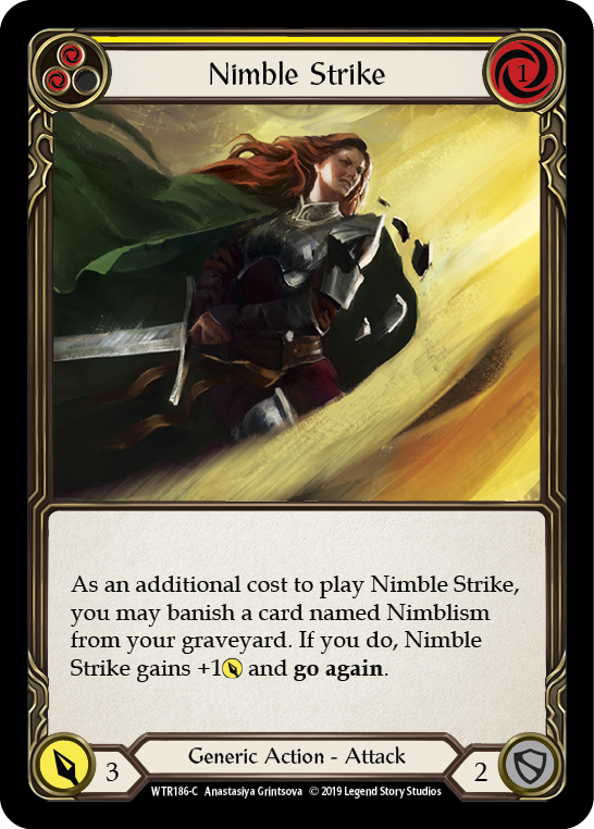 Nimble Strike (Yellow) [WTR186-C] (Welcome to Rathe) Alpha Print Rainbow Foil 