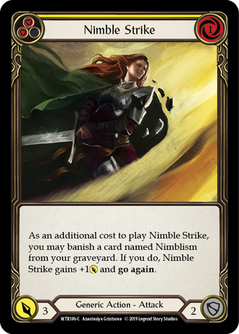Nimble Strike (Yellow) [WTR186-C] (Welcome to Rathe) Alpha Print Rainbow Foil 