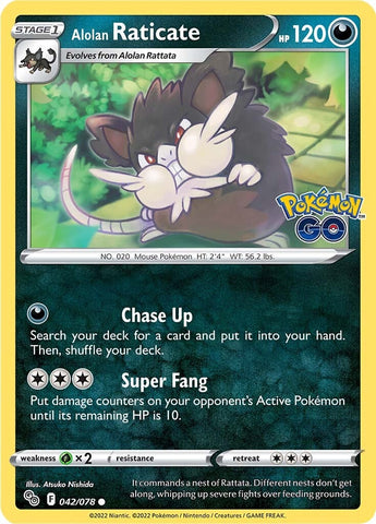 Alolan Raticate (042/078) [Pokémon GO] 