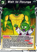Wish to Porunga (TB3-068) [Clash of Fates] 