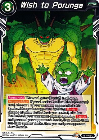 Wish to Porunga (TB3-068) [Clash of Fates] 