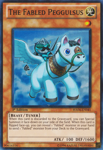 The Fabled Peggulsus [HA04-EN041] Super Rare 