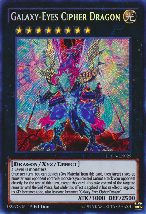 Galaxy-Eyes Cipher Dragon [DRL3-EN029] Secret Rare 