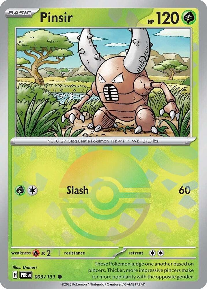 Pinsir (003/131) (Poke Ball Pattern) [Scarlet &amp; Violet: Prismatic Evolutions] 