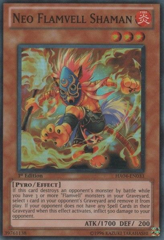 Neo Flamvell Shaman [HA04-EN033] Super Rare 