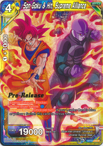 Son Goku &amp; Hit, Supreme Alliance (BT10-145) [Rise of the Unison Warrior Prerelease Promos] 