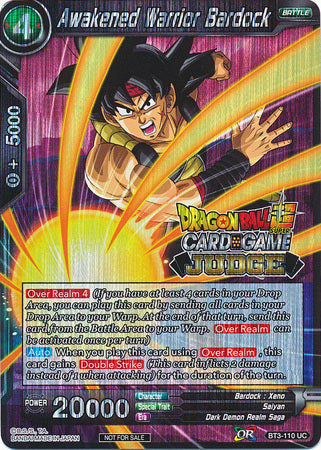 Awakened Warrior Bardock (BT3-110) [Judge Promotion Cards] 