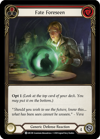 Fate Foreseen (Red) [U-ARC200] (Arcane Rising Unlimited) Unlimited Rainbow Foil 