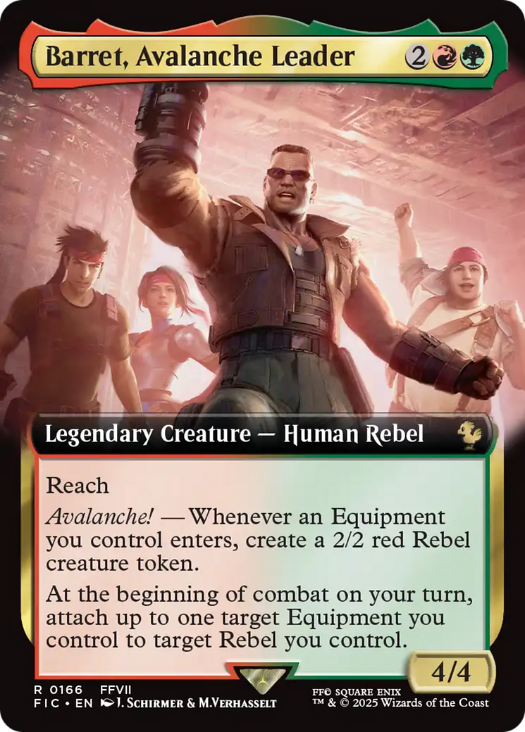 Barret, Avalanche Leader (Extended Art) [FINAL FANTASY Commander] 