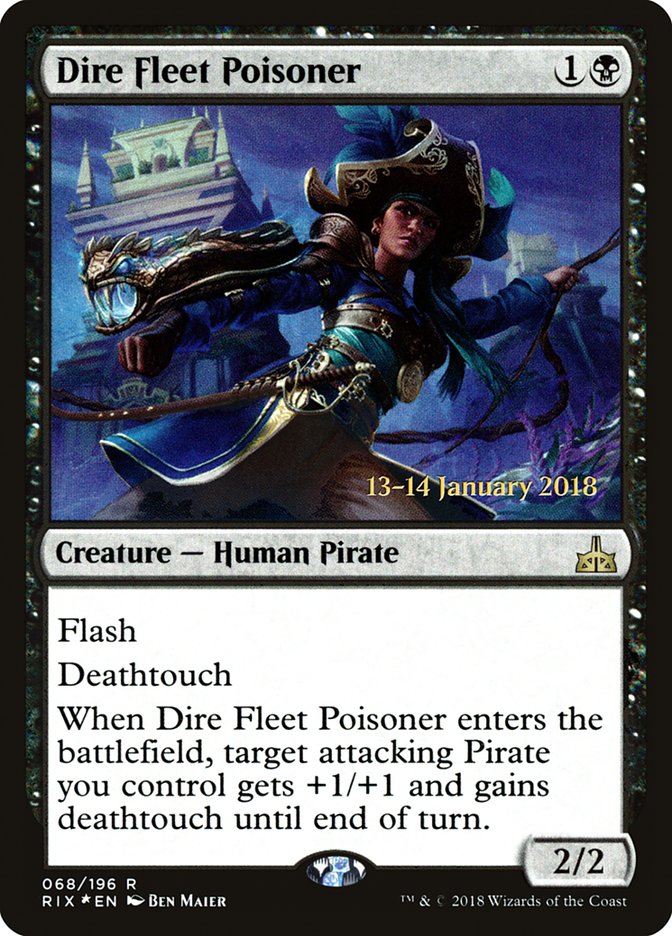Dire Fleet Poisoner [Rivals of Ixalan Prerelease Promos] 