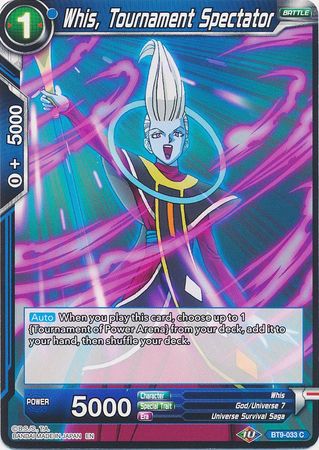 Whis, Tournament Spectator (BT9-033) [Universal Onslaught] 