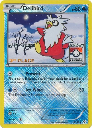 Delibird (38/149) (League Promo 3rd Place) [Black &amp; White: Boundaries Crossed] 