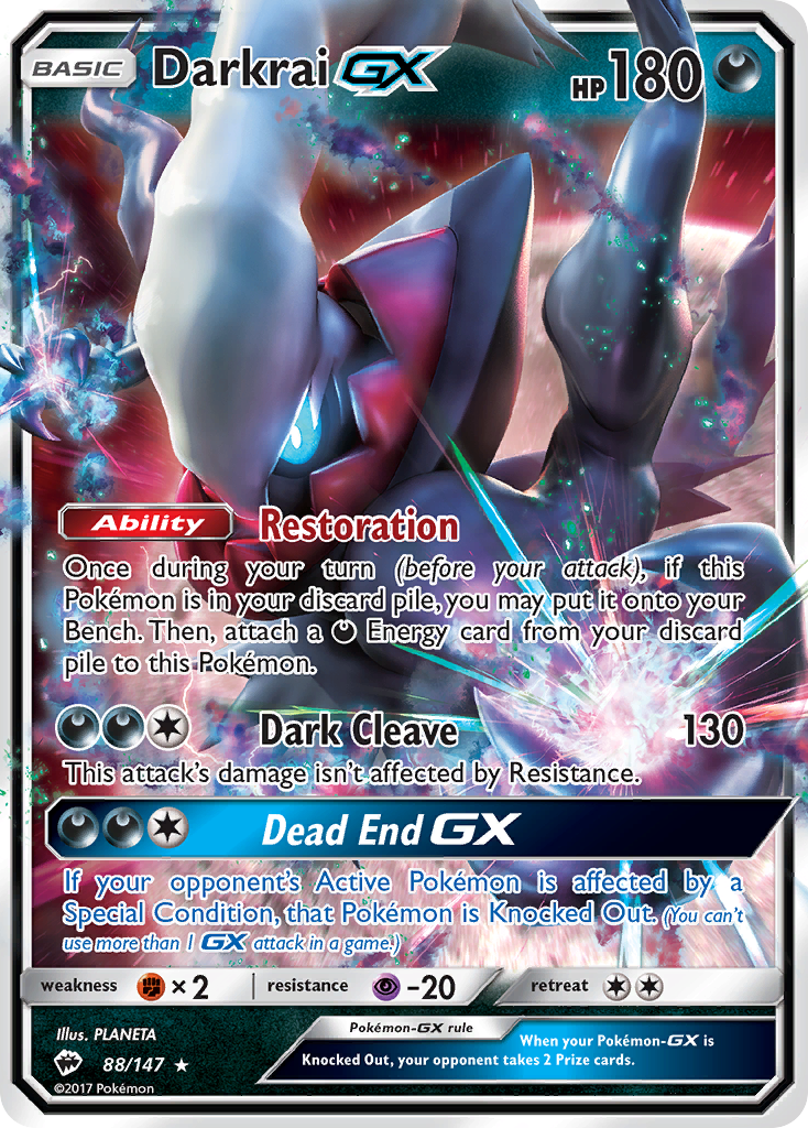 Darkrai GX (88/147) [Sun &amp; Moon: Burning Shadows] 
