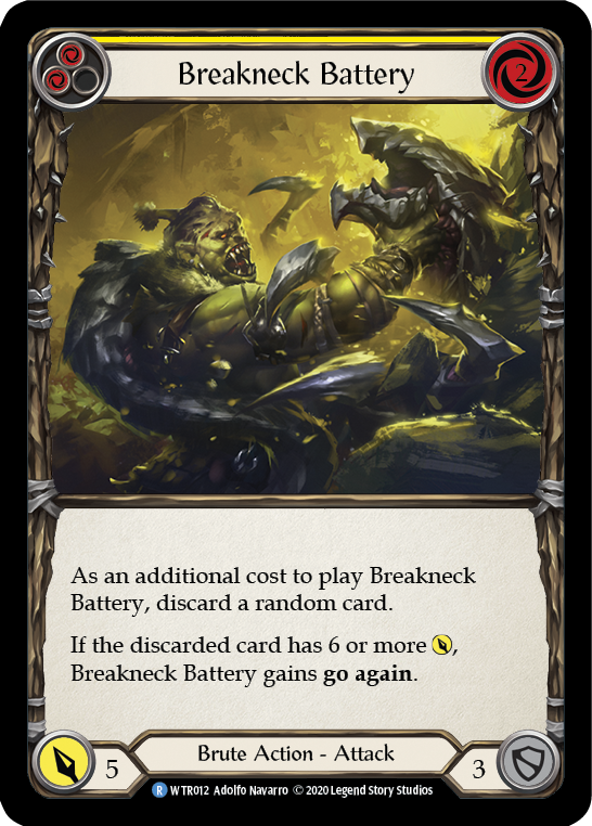 Breakneck Battery (Yellow) [U-WTR012] (Welcome to Rathe Unlimited) Unlimited Rainbow Foil 