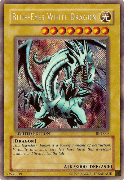 Blue-Eyes White Dragon [BPT-003] Secret Rare 