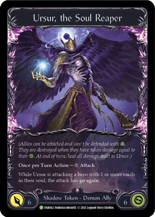 Ursur, the Soul Reaper [FAB042] (Promo)  Rainbow Foil