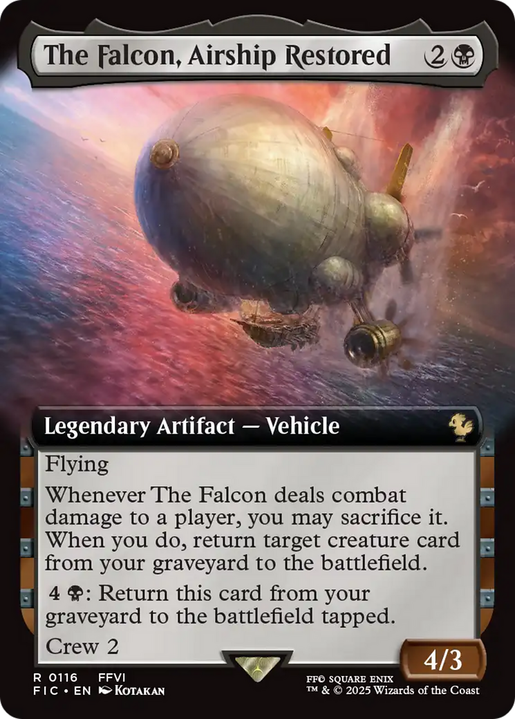 The Falcon, Airship Restored (Extended Art) [FINAL FANTASY Commander] 