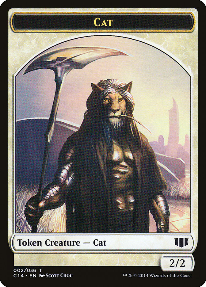 Angel // Cat Double-Sided Token [Order 2014 Tokens] 