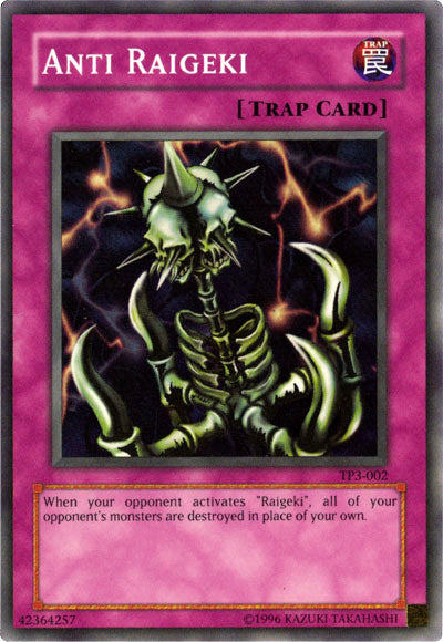 Anti Raigeki [TP3-002] Super Rare 