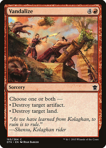 Vandalize [Dragons of Tarkir] 
