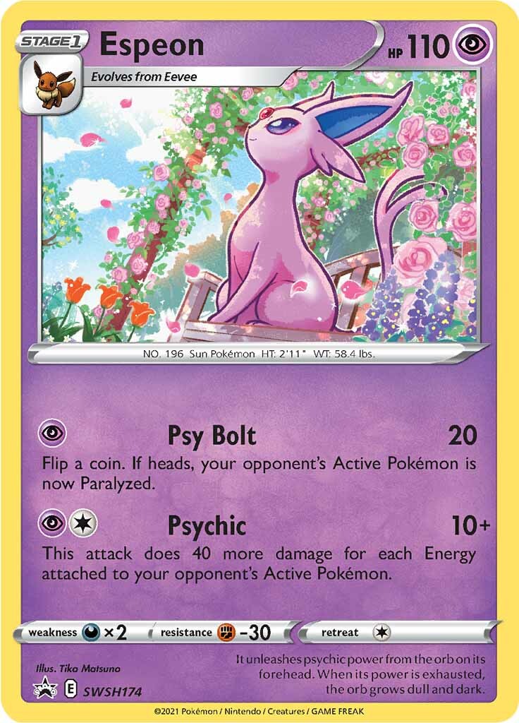 Espeon (SWSH174) [Sword &amp; Shield: Black Star Promos] 