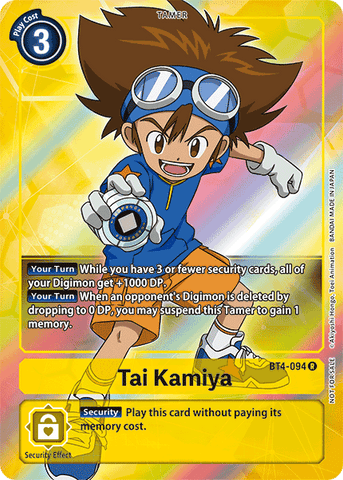 Tai Kamiya [BT4-094] (Buy-A-Box Promo) [Great Legend Promos] 