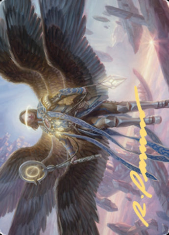 Angel of Destiny Art Card (Gold-Stamped Signature) [Zendikar Rising Art Series] 