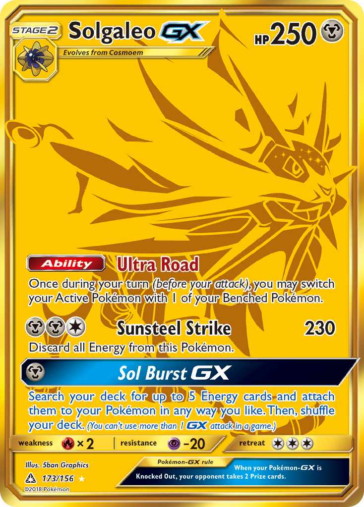 Solgaleo GX (173/156) [Sun &amp; Moon: Ultra Prism] 