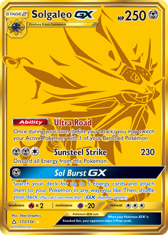 Solgaleo GX (173/156) [Sun &amp; Moon: Ultra Prism] 