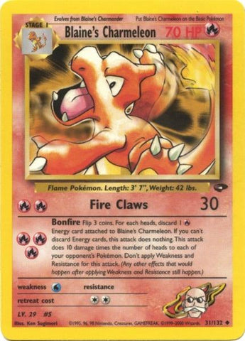 Blaine's Charmeleon (31/132) [Gym Challenge Unlimited] 
