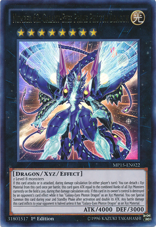 Number 62: Galaxy-Eyes Prime Photon Dragon [MP15-EN022] Ultra Rare 