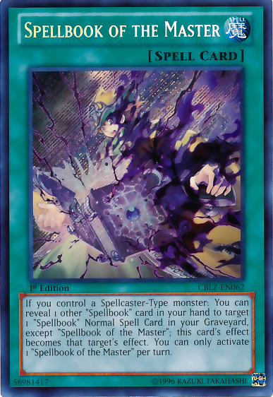 Spellbook of the Master [CBLZ-EN062] Secret Rare 