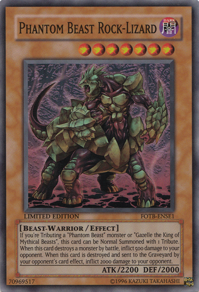 Phantom Beast Rock-Lizard [FOTB-ENSE1] Super Rare 
