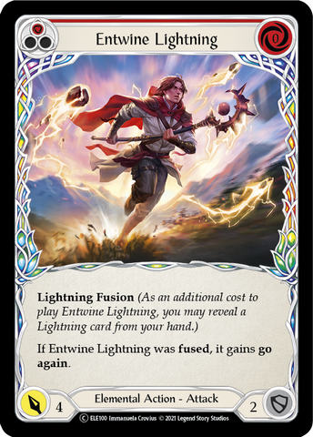 Entwine Lightning (Red) [U-ELE100] (Tales of Aria Unlimited) Unlimited Rainbow Foil 