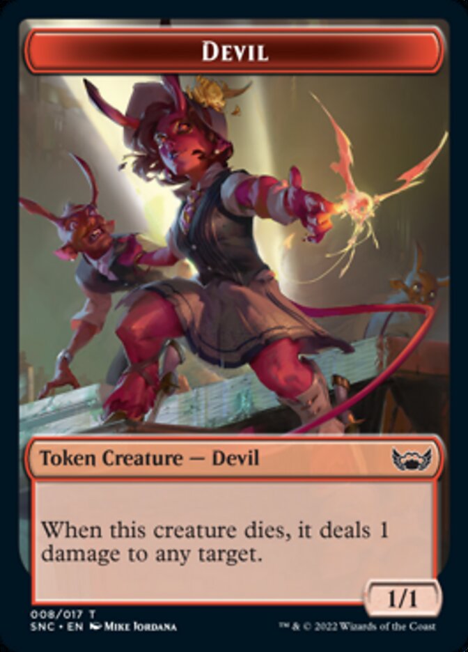 Devil // Rogue Double-Sided Token [Streets of New Capenna Tokens] 