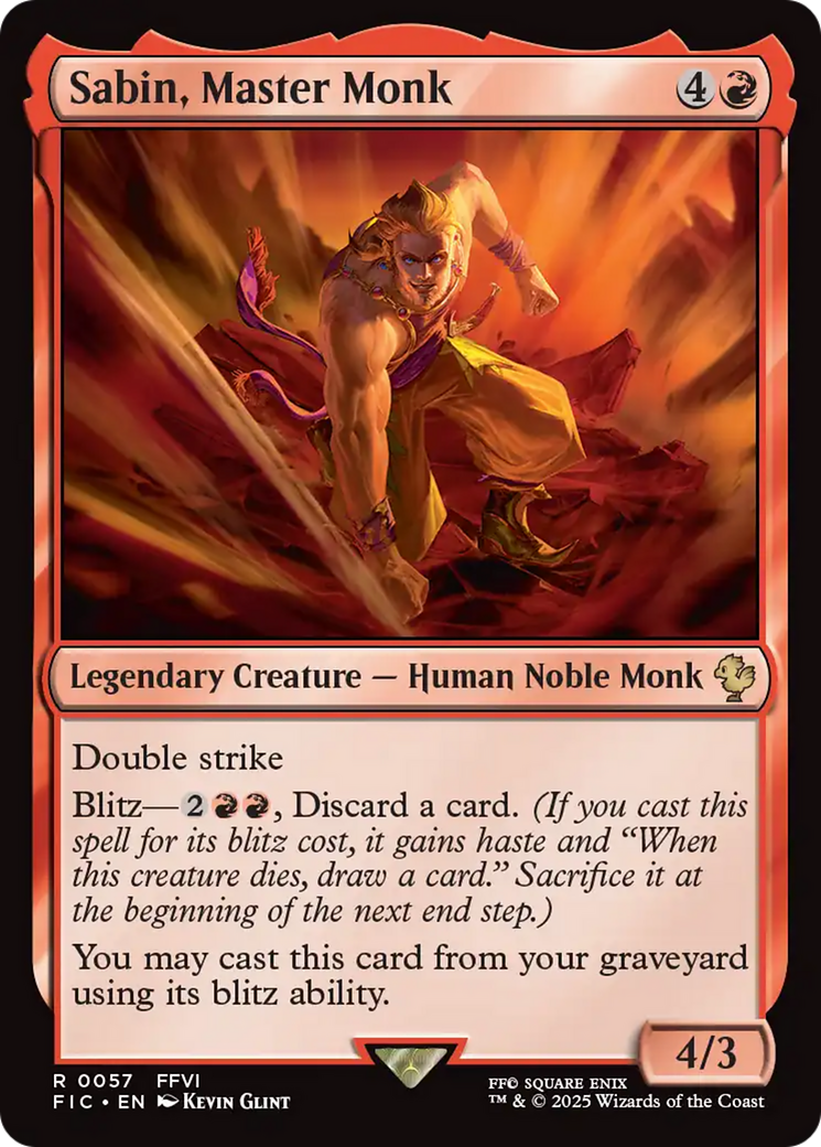 Sabin, Master Monk [FINAL FANTASY Commander] 