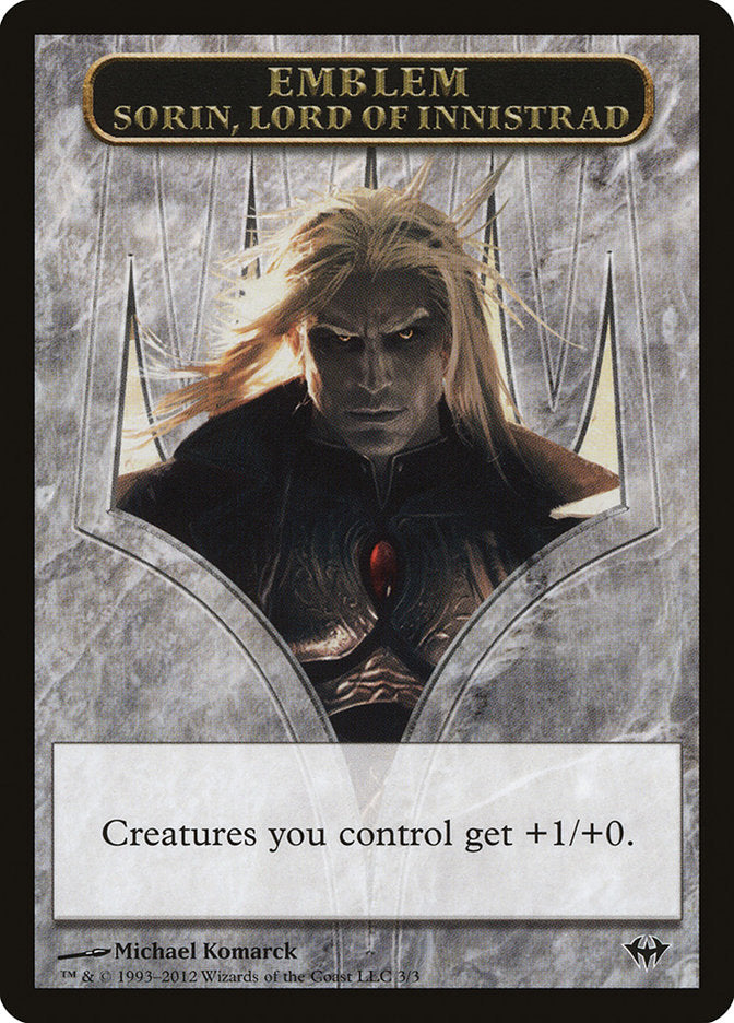 Sorin, Lord of Innistrad Emblem [Dark Ascension Tokens] 