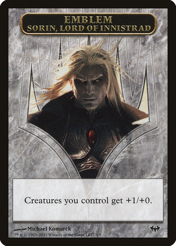 Sorin, Lord of Innistrad Emblem [Dark Ascension Tokens] 