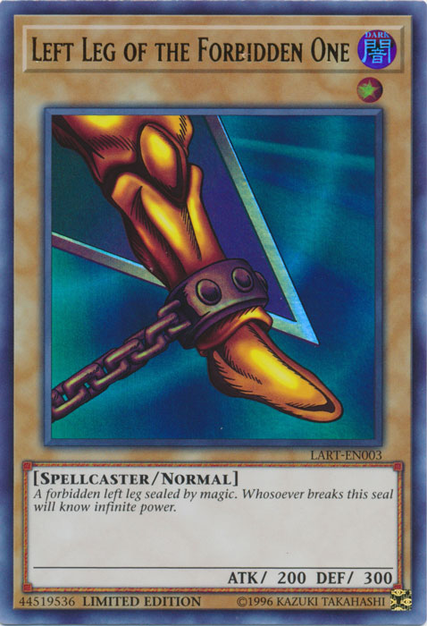 Left Leg of the Forbidden One [LART-EN003] Ultra Rare 