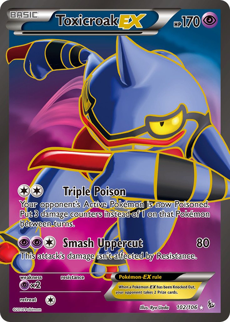 Toxicroak EX (102/106) [XY: Flashfire] 