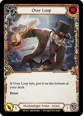 Over Loop (Red) [ARC020-C] (Arcane Rising) 1st Edition Rainbow Foil 