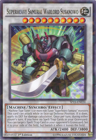 Superheavy Samurai Warlord Susanowo [SP15-EN034] Shatterfoil Rare 