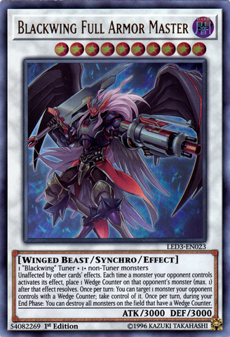 Blackwing Full Armor Master [LED3-EN023] Ultra Rare 