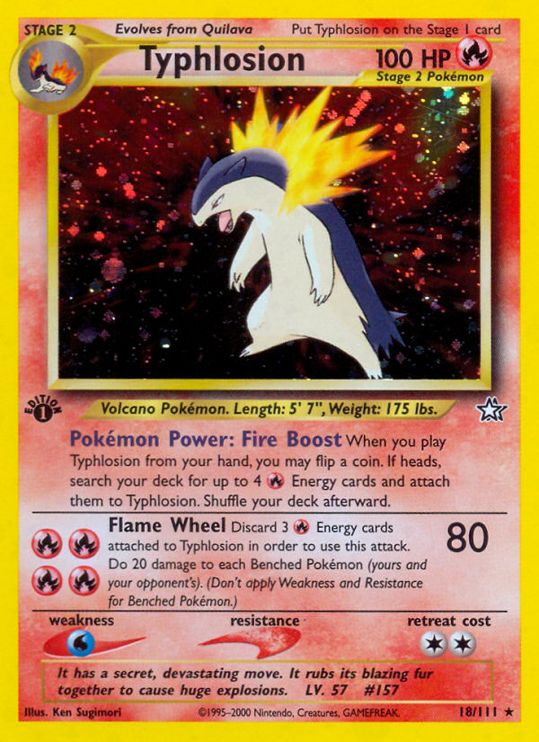 Typhlosion (18/111) [Neo Genesis 1st Edition] 