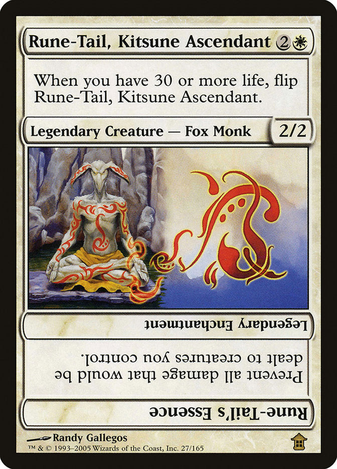 Rune-Tail, Kitsune Ascendant // Rune-Tail's Essence [Saviors of Kamigawa] 