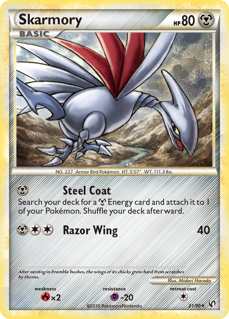 Skarmory (21/90) [HeartGold &amp; SoulSilver: Undaunted] 