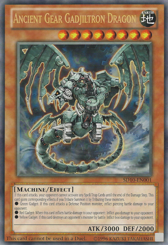 Ancient Gear Gadjiltron Dragon (Oversized) (Machine Madness) [SD10-EN001] Promo 